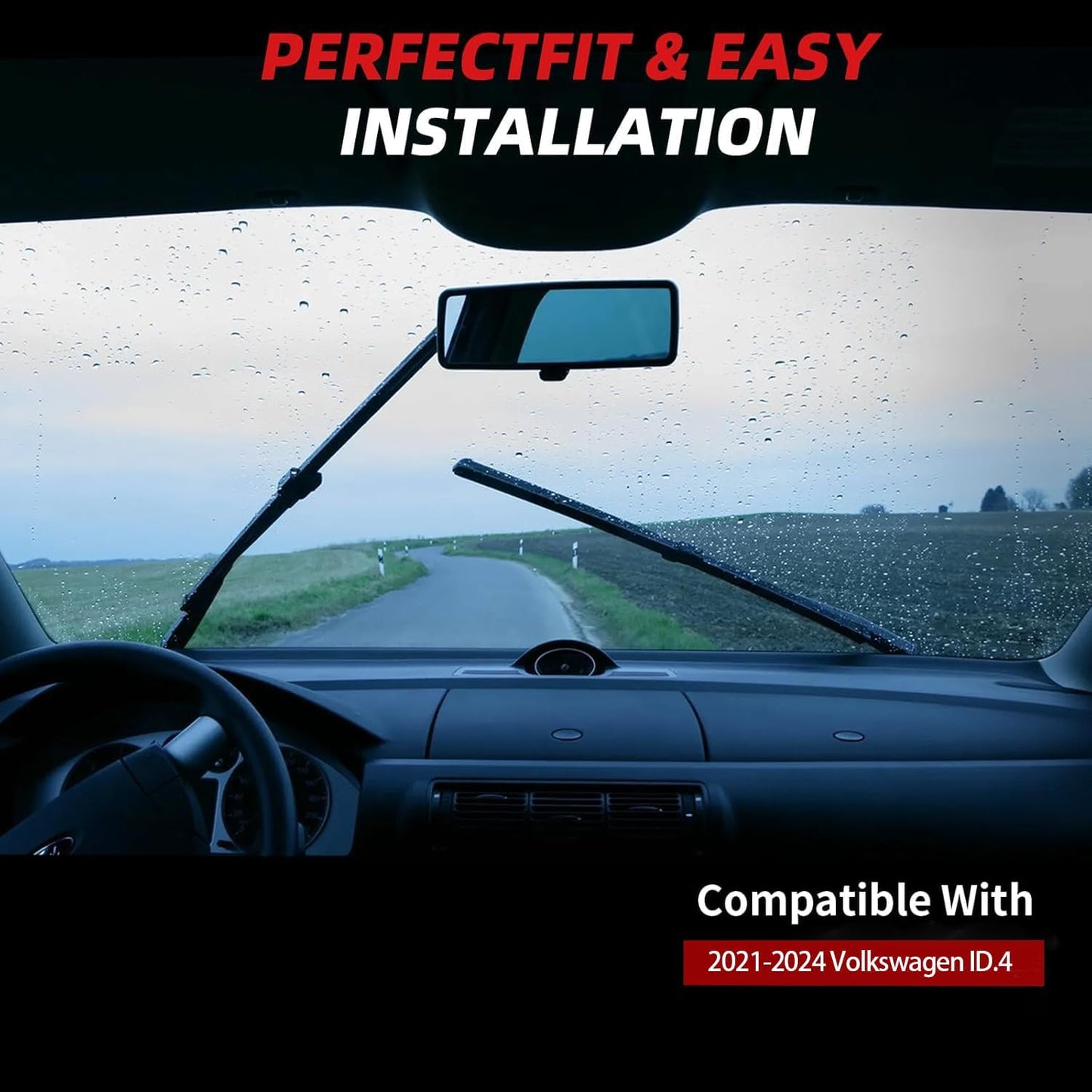 OTUAYAUTO Windshield Wiper Blades - Replacement for Audi Q5 2009-2017,SQ5 2014-2017,RS Q3 2021-2022, Front and Rear Wipers Set, Top Lock - 24"+20"+13" (Pack of 3)