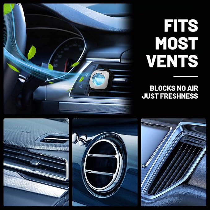 STRN Car Air Freshener, 6 Linen, 6 Lavender Scents, Car Air Freshener Vent Clips 12 Variety Packs, Long Lasting Air Fresheners Car Accessories Fragrance, Up to 360 Days