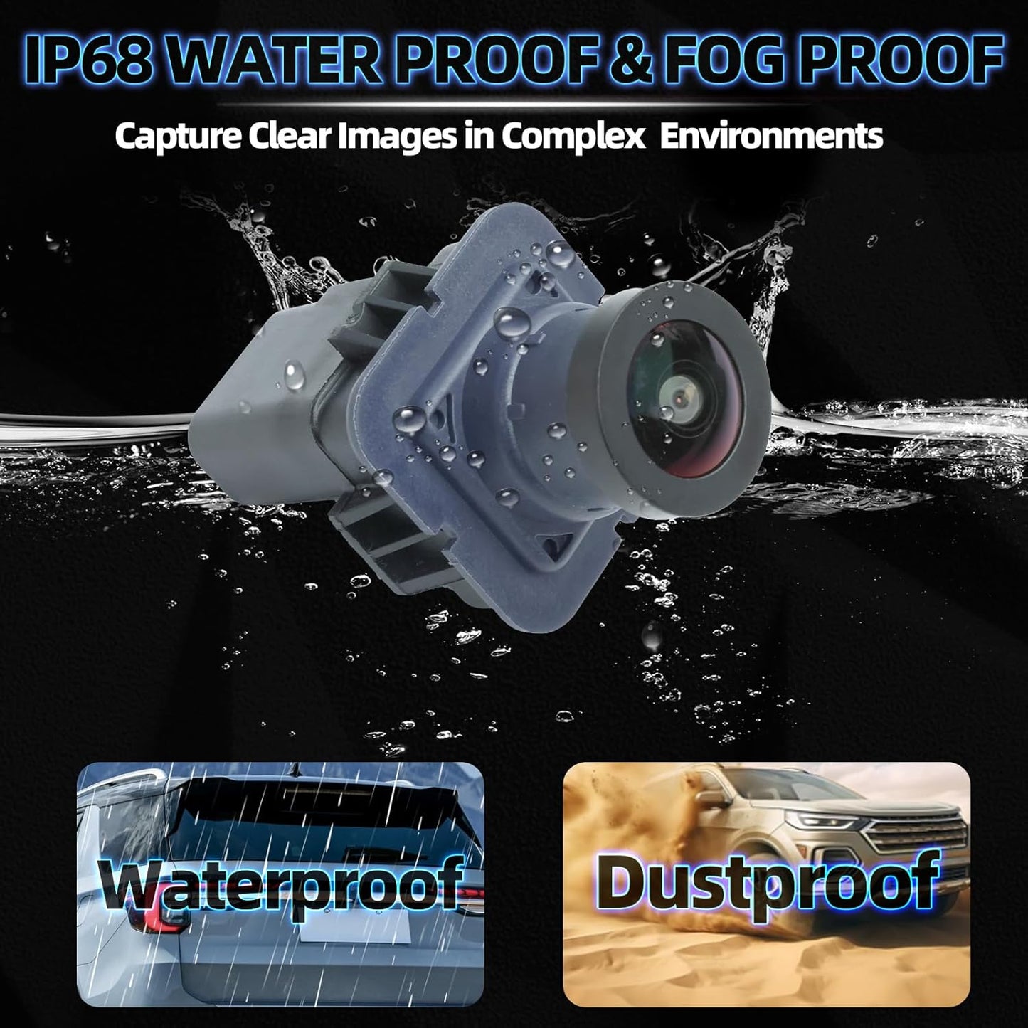 MITZONE Rear View Backup Camera Compatible with 2012 2013 2014 Ford F-150 Lincoln Mark LT BL3Z-19G490-B CL3Z-19G490-B CL3Z-19G490-C CL3Z-19G490-D AL3Z-19G490-A EL3Z-19G490-D