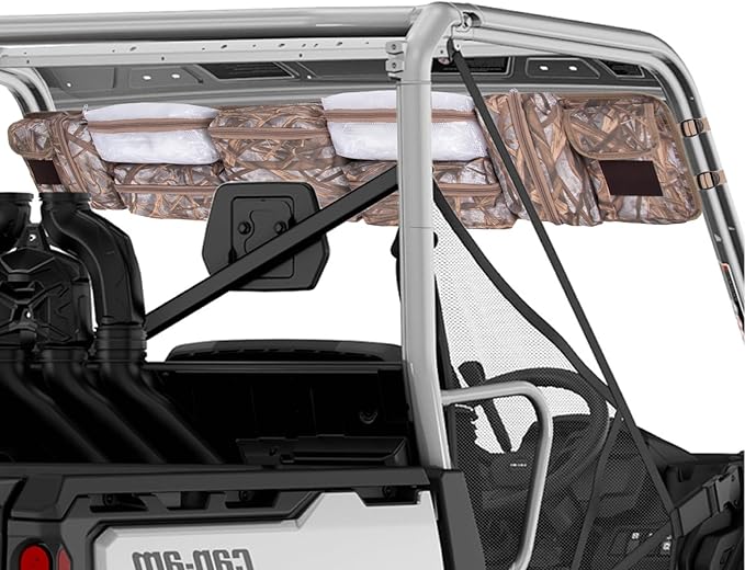 UTV Roll Cage Organizer Case, UTV Roll Cage Organizer Bag for Rear/Side by Side Accessories, Compatible with Polaris, Yamaha and Kawasaki UTVs