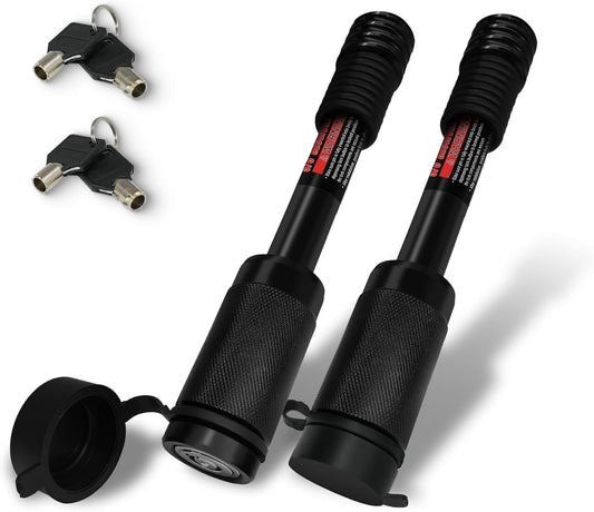 TYT Trailer Hitch Lock – 5/8" Dia, 3-1/2" Long Pin, Fits Class III/IV/V Hitches, 4 Keys, 16 O-Rings, Keyed Alike, Ideal for Tow Trucks, Bikes, Cars & Boats（2 Pack）