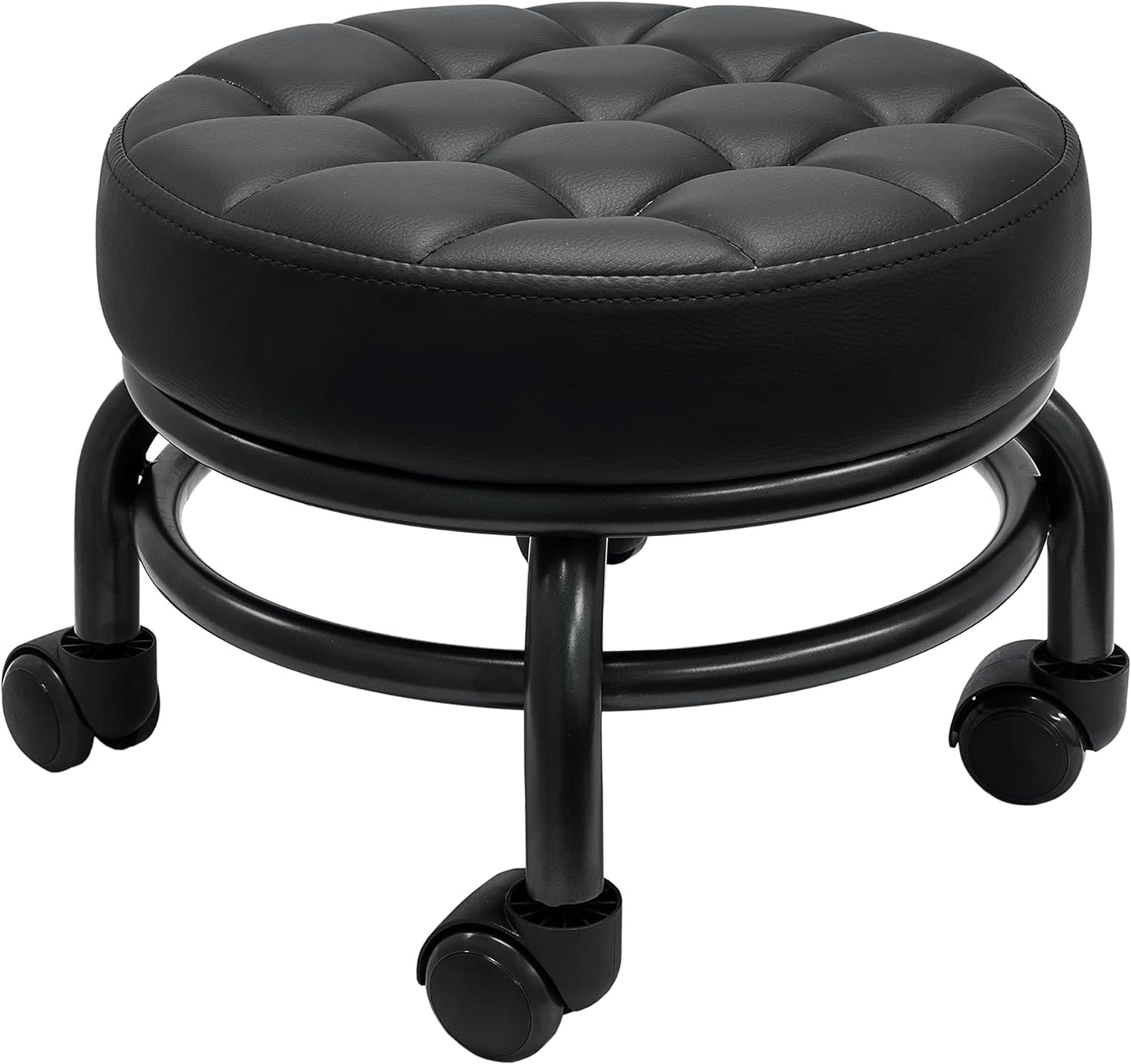 A&A Rolling/Scoot Stool | Comfortable | Heavy-Duty/Sturdy | 360 Degree Rotating | Low to Ground Acubest (1)