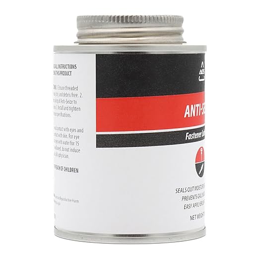 AGS Automotive Solutions Brush Top Can Thread-Magic Anti-Seize Lubricant for Bolts and Screws, 8 Ounces