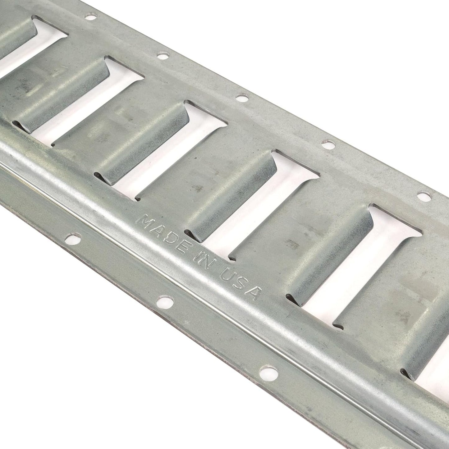 US Cargo Control E Track, Made in USA, 12 Gauge Steel 5 FT Galvanized E Track Rail, Horizontal ETrack Rails for Trailers, Garages, Cargo Vans, 6,000 Pounds Break Strength Per E-Track Slot