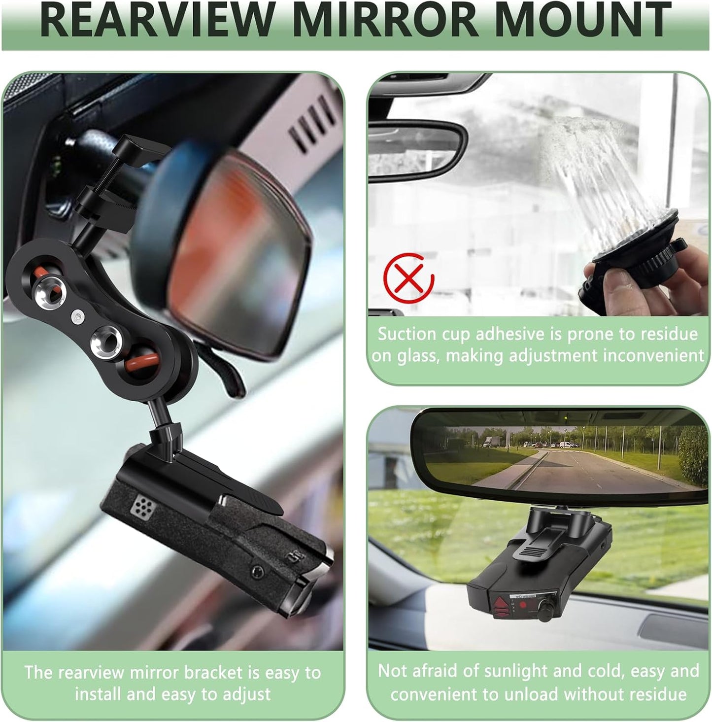 Radar Mount Mirror Mount Bracket，Aluminum Radar Detector Mount (for Valentine One V1 Gen1 Radar Mount)