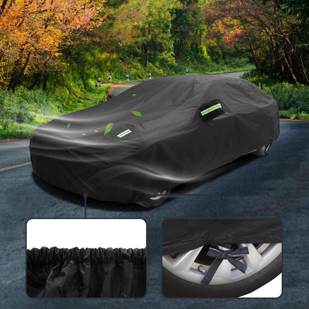 Custom Waterproof Car Cover Compatible with Toyota Camry 2026-2007/ Mirai 2014-2026/ Crown 2018-2026 Sedan, All-Weather Cover with Cotton Lining, All-Season Rain Sun Snow UV Covers for Outdoor