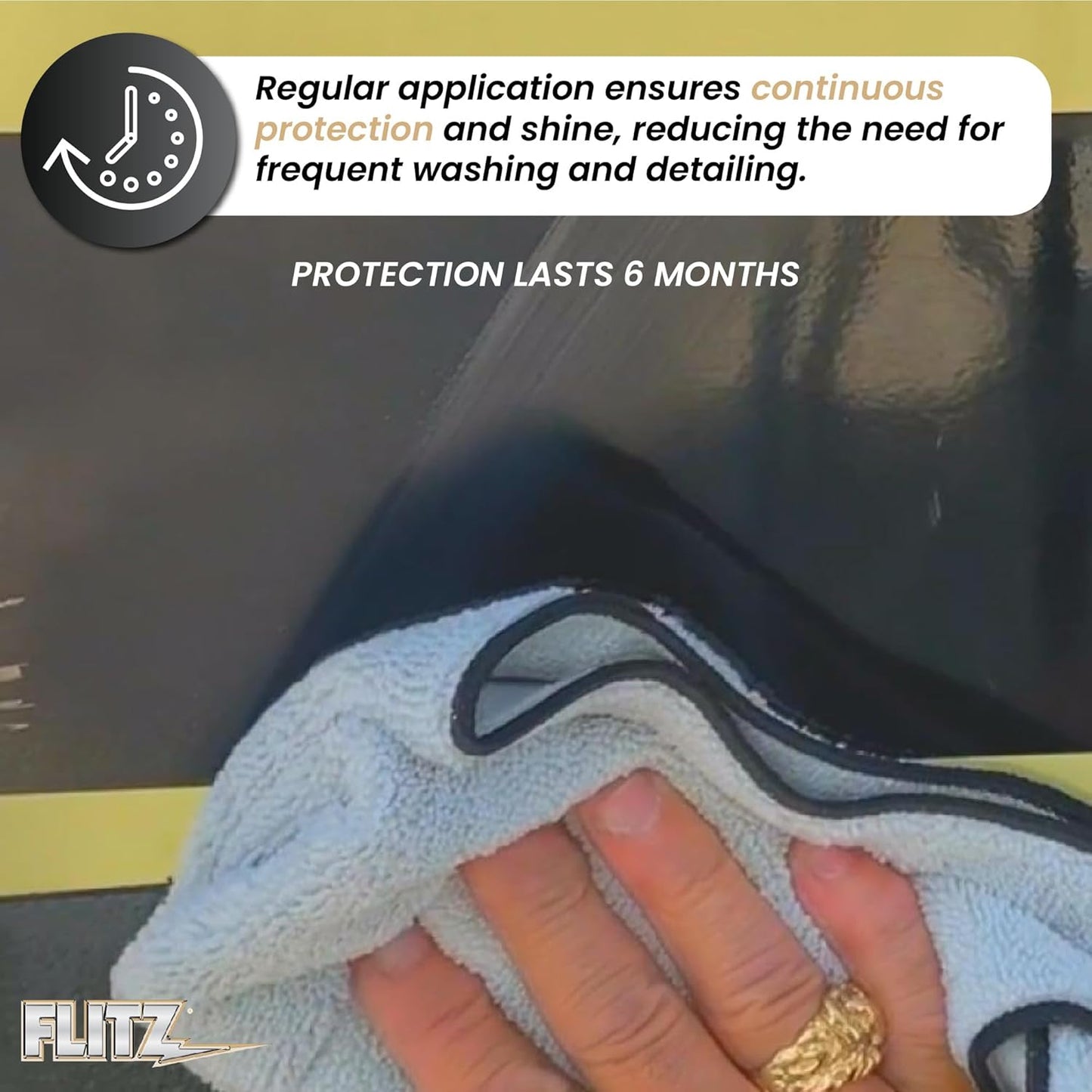 Flitz Ceramic Sealant - 32oz Bottle of USA-Made Ceramic Coating for Cars, Boats, Glass - Repels Water, Polishes, and Protects for 1 Year - Protection Car Spray Made for All Metals, Fiberglass