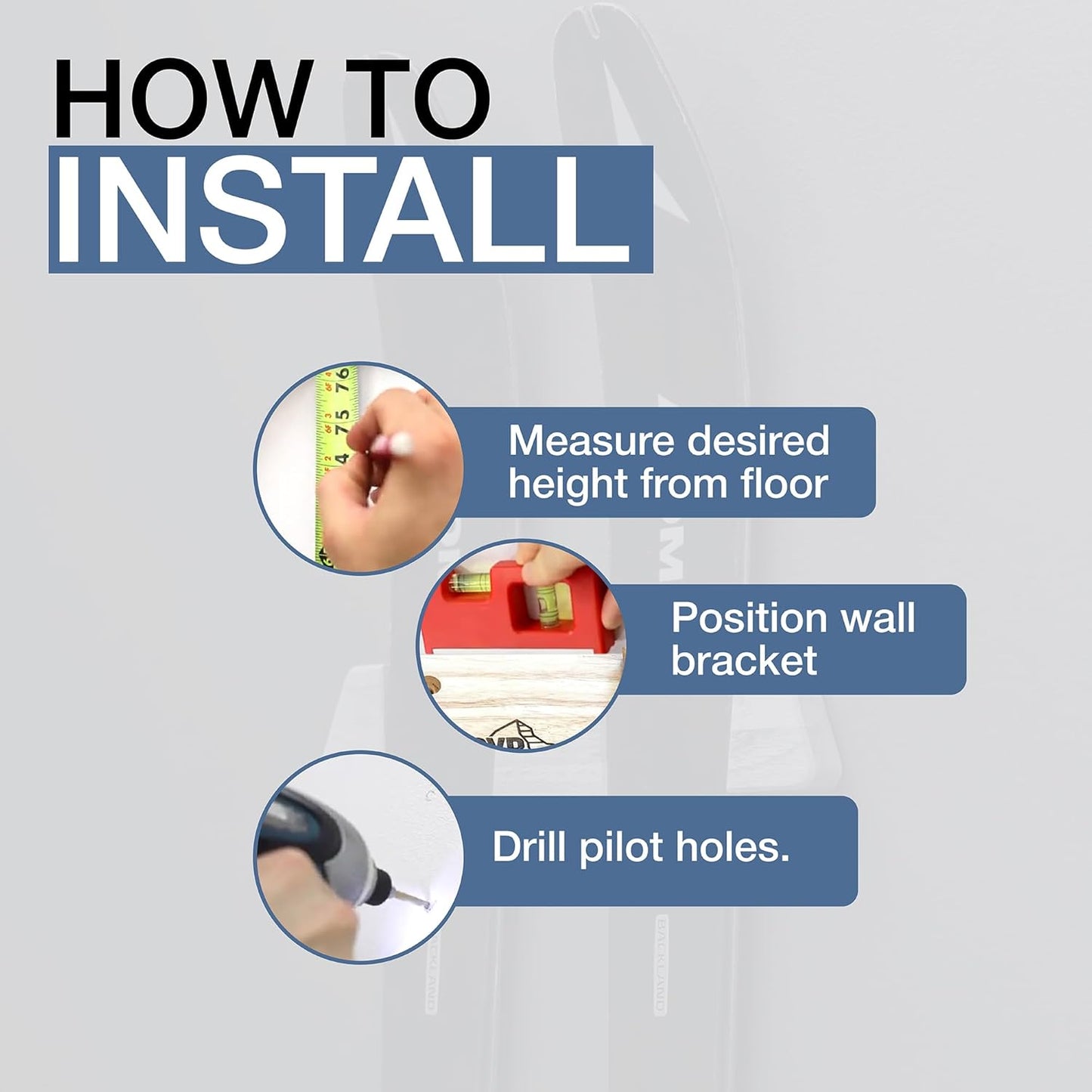 StoreYourBoard Minimalist Wood Ski Rack – Vertical Ski Storage Holder for Home & Garage, Solid Wood Ski Wall Mount Display Rack, Holds 50 lbs