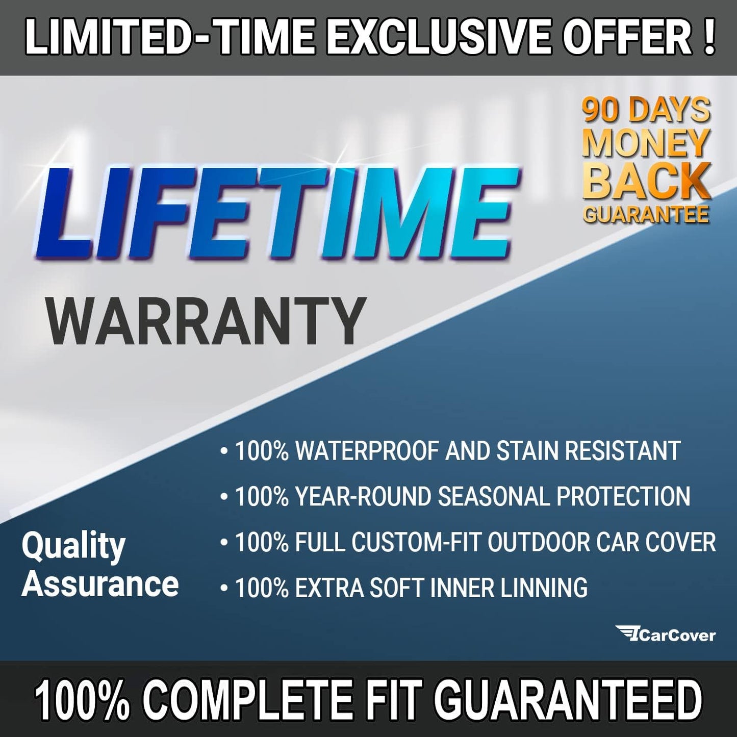 iCarCover Premium Car Cover for 1985-1988 Buick Somerset Heavy Duty Waterproof All-Weather Automobiles Custom Fit Indoor Outdoor UV Snow Protection Covers with Straps and Bag