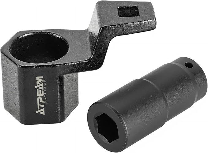ATPEAM Crank Arm Removal Tool Crank Arm Tool for 1/2" Drive for Honda and Acura Engines (19mm Socket & 50mm Pulley Wrench)
