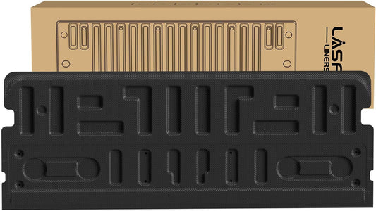 LASFIT Tailgate Mat for Ford F-150 2021-2025(Without Work Surface or Pro Access Tailgate) Truck Tailgate Liner All Weather Protector TPE Tailgate Cover, 1pc Black