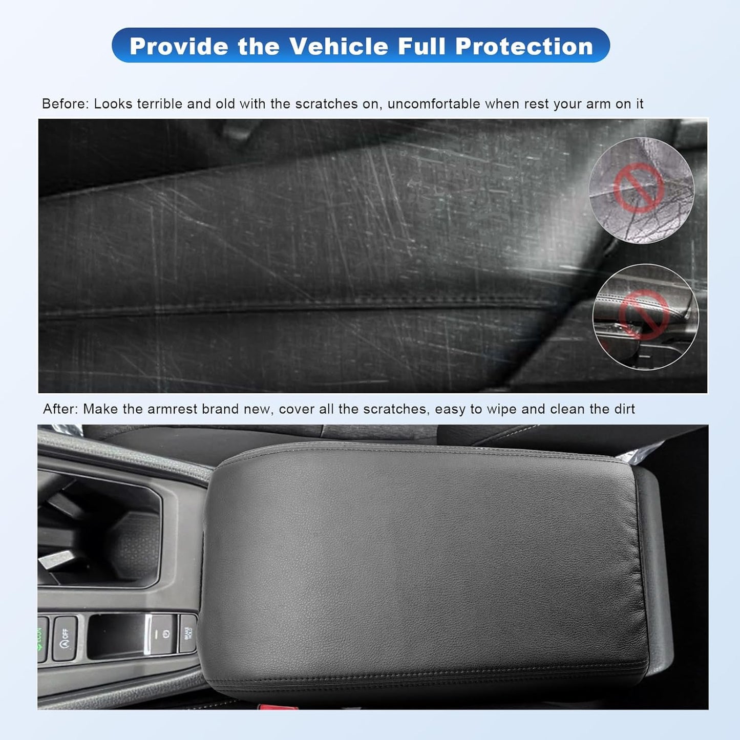 CDEFG 2023 2024 2025 Accord Center Console Cover for 2023-2025 Accord Hybrid Armrest Cover Center Console Pad Arm Rest Cushion 2023 2024 2025 Accord Hybrid 11th Gen Accord Accessories