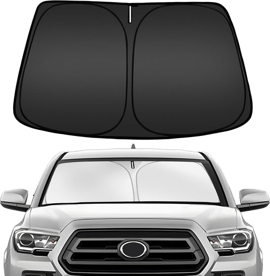 ARISMOTOR Windshield Sun Shade for Toyota Tacoma 2016-2025, Custom Fit Foldable Front Window Sunshade Sun Visor Protector, Block UV Rays Keep Your Car Cooler