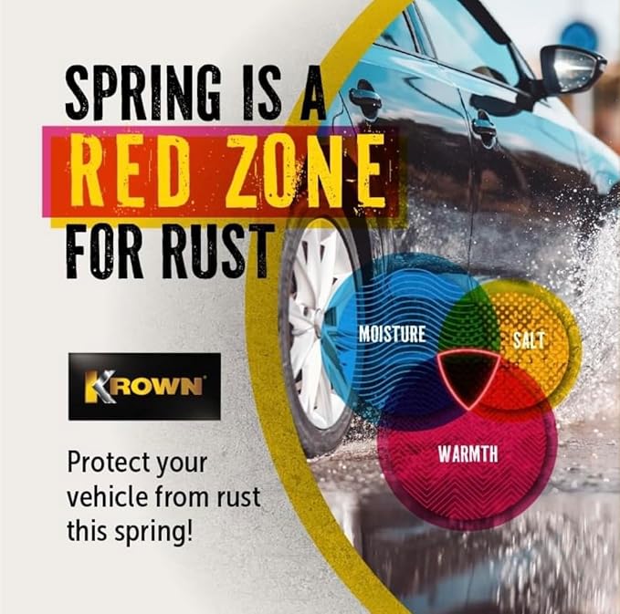 Krown, Rust Inhibitor, Rust Proofing, Anti-Rust Coating, Corrosion Protection, Automotive Undercoating, Truck & Car Rust Prevention, Self-Healing, No Solvents, Underbody Protection (1 Gallon)