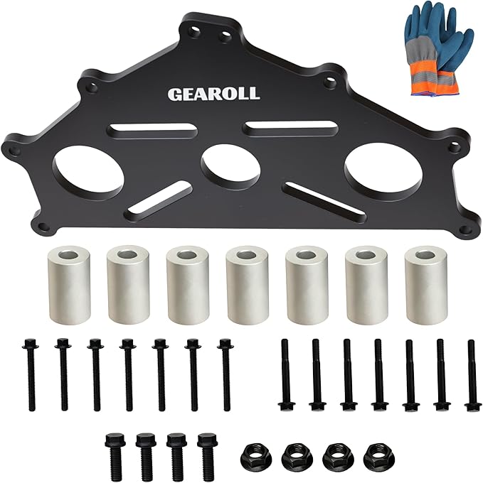Engine Safe Stand Adapter Plate Compatible with Chevy Small/Big Block and LS LT Engines