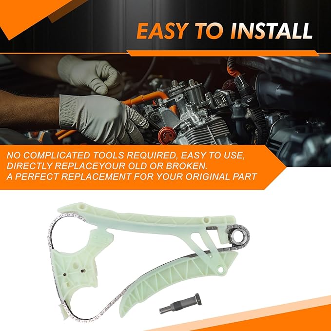 N20B20A Engine Timing Chain Kit Compatible with BMW 125i 220i 328i 428i 320 X1 Z4 F10 2.0L L4 Turbo Engine After-Market Parts Replace#11317592850 11317603944