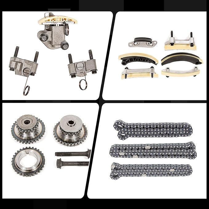 Engine Timing Chain Kit 12612839 12645465 Fits for 2007-2015 Cadillac Buick Saturn Pontiac 3.6L 3.0L DOHC Aftermarket Part