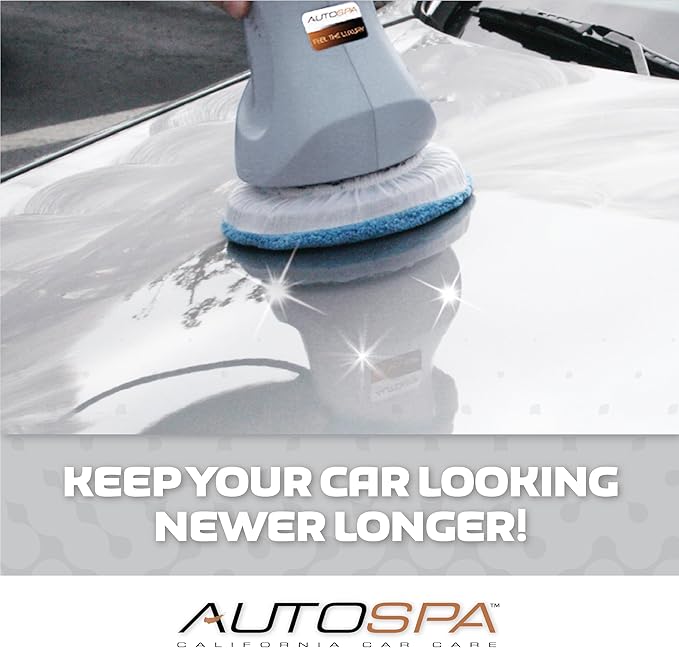 AutoSpa 94000AS Random Orbital 6" 120V Automotive Polisher with 2 Bonus Bonnets