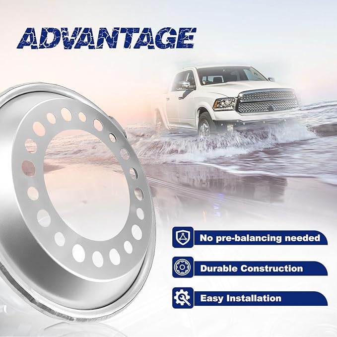 800-820 2Pcs of Steer Auto Wheel Balancer Fit for Heavy Duty Trucks That Have 22.5" or 24.5" Super Single Rims with an 11.25" 10hole Bolt Patter