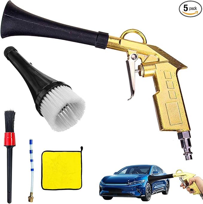 Air Compressor for Car Detailing Detailing Tool, High Pressure Air Gun Dry Cleaning Tool Kit, Air Gun, Car Clean Gun, Cleaning Gun, for Car Dry Cleaning