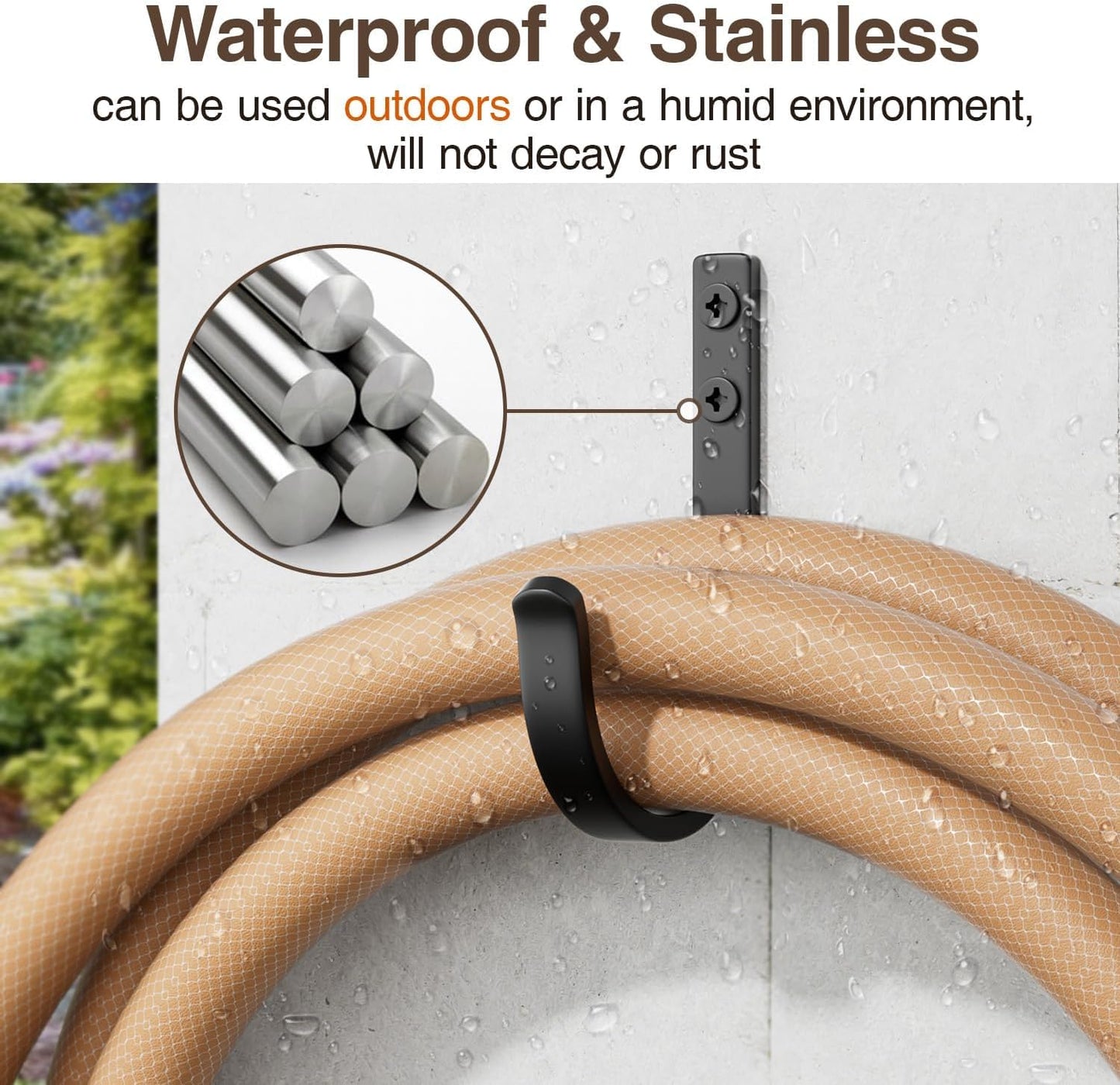 20-Pack Wall Hooks for Hanging Towel/Coat - 22LB Screw in Metal Hanger Wall Mount, for Outdoor, Closet, Door, Bathrooms, for Backpack, Robe, Black