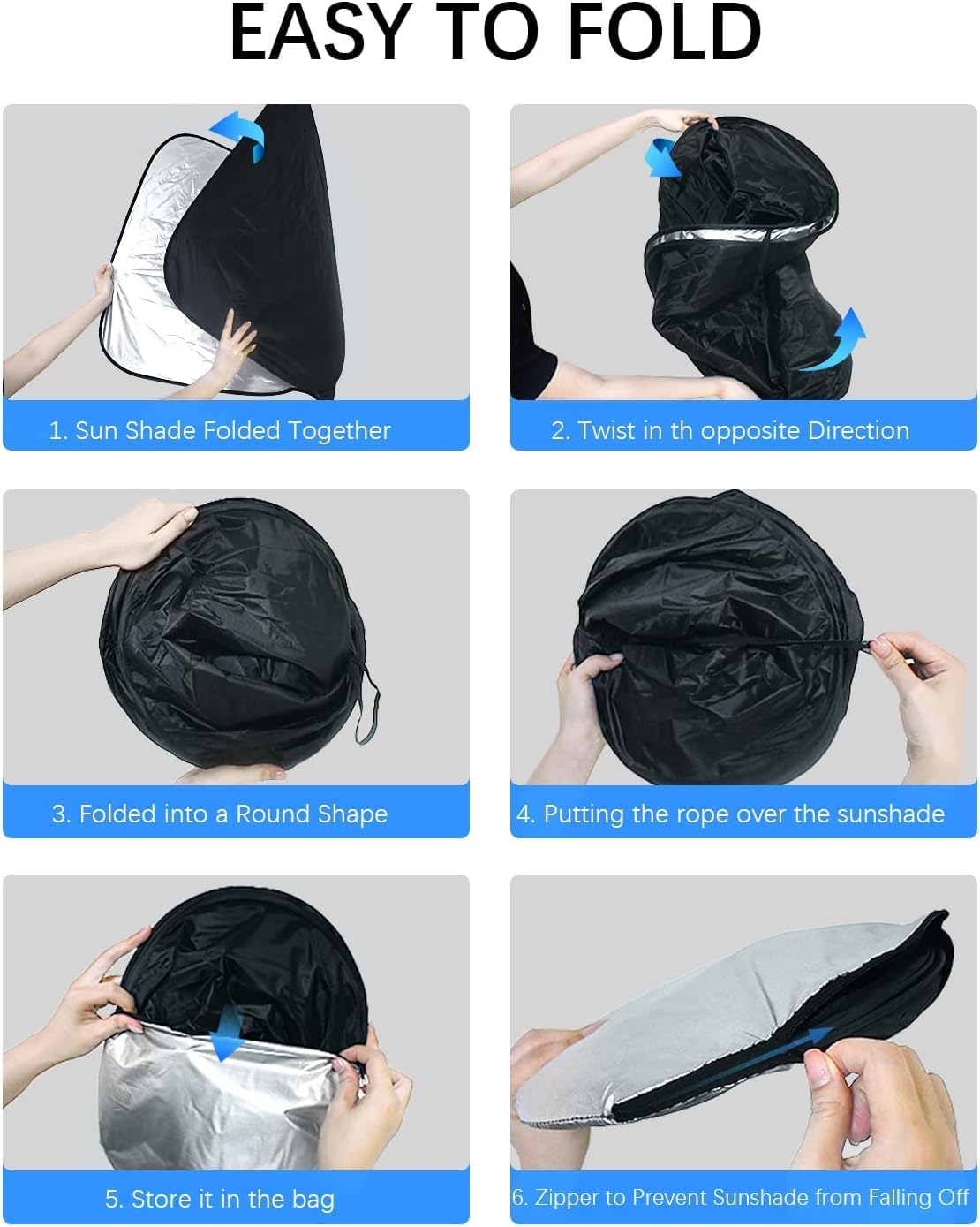 2025 Upgrade Front Windshield Sunshade fit for Ford Escape 2013-2019 Reflector Foldable Car Shade Automotive Windshield Sunshades Ford Escape Windshield Sun Shade |Keeps Your Vehicle Cool|