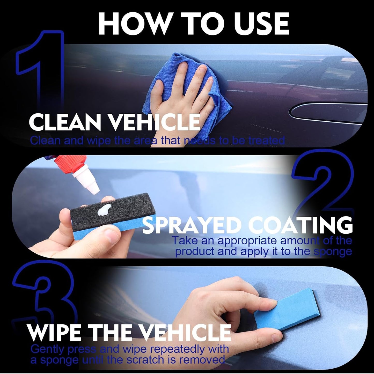 2025 New Car Scratch Remover for Vehicles, Car Paint Scratch Repair, Car Scratch Remover for Deep Scratches, Car Scratch Repair (1PCS)