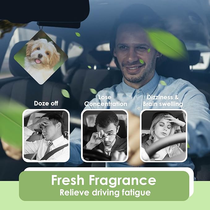 Custom Air Freshener for Car - Double Sided Photo Personalized Car Scents Air Freshener, Smell Air Fresheners With Picture for Wardrobe, Bathroom,Hanging Ornaments (lozenge)