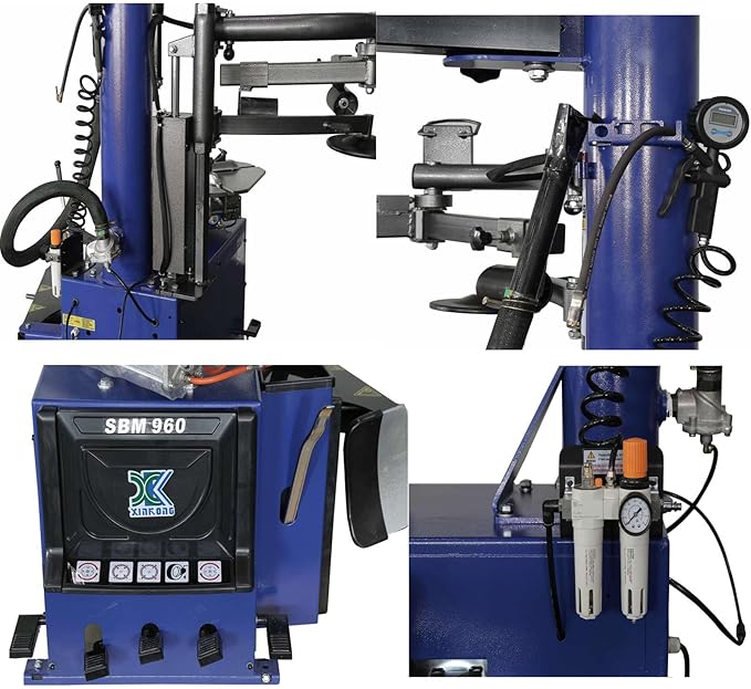 XK 2.0 Horsepower Automatic Tire Changer Tire Machine Wheel Changers Machine Rim Balancer Combo 960 690/36 Month Part Replacements