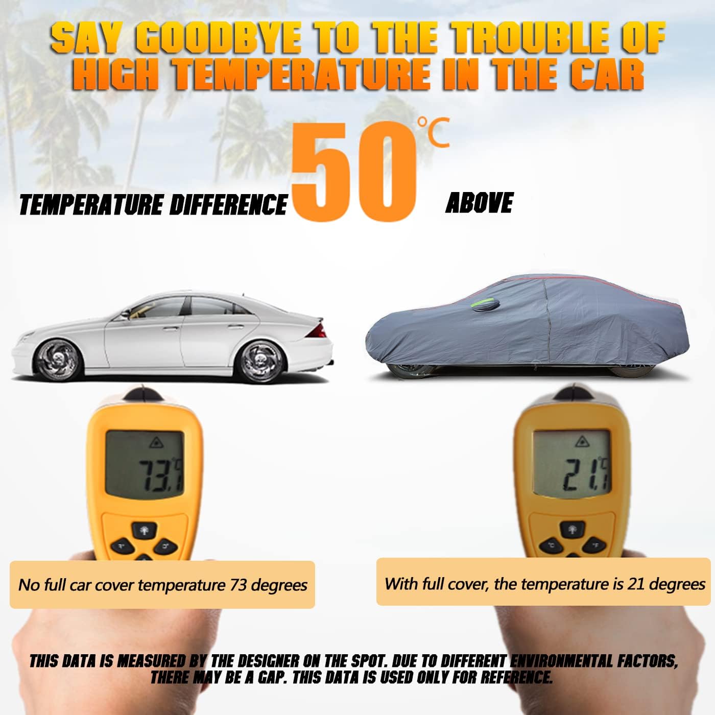 Breathable New Material, Waterproof Car Cover, Locks and Zipper Doors, Sunscreen Waterproof UV Prevention Snowproof Wind and Windproof,Suitable for Indoor Outdoor,for Sedan (197" to 208") C4