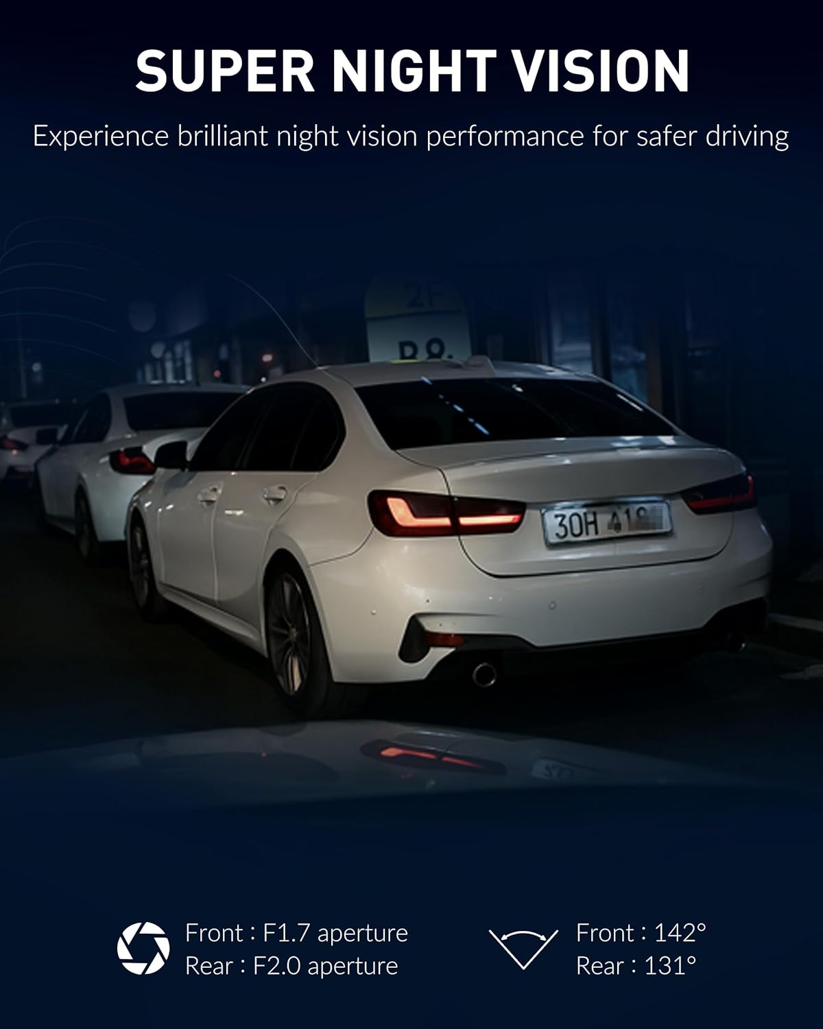 BlackVue DR970X-2CH Plus II Dash Cam – 4K UHD Front & Full HD Rear with STARVIS 2 & HDR, Fast Boot, USB-C, Video Playback via Wi-Fi, Cloud Remote Access, Smart Parking Mode