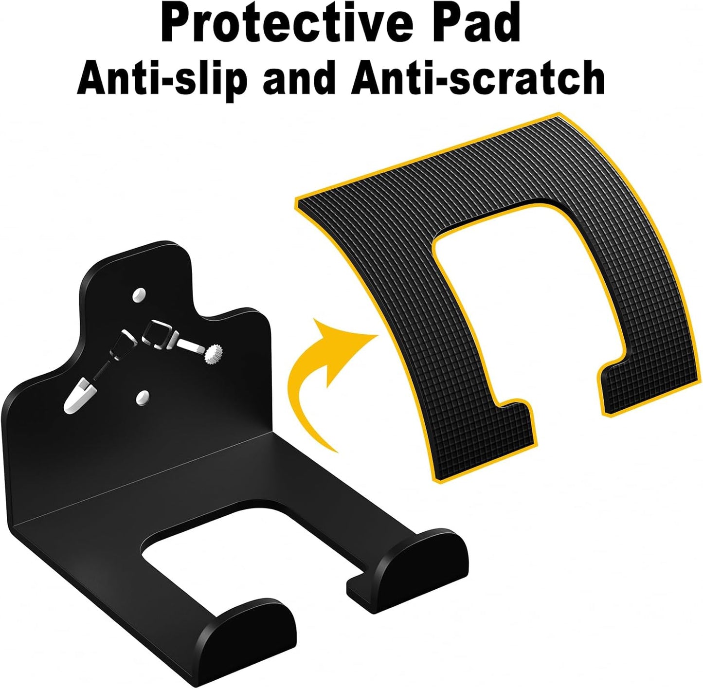 Garage Organization Storage Trimmer Rack, Garden Power Tool Hanger for Grass Trimmer, Hedge Trimmer, Garden Tools, Heavy Duty Weed Whackers Holder Wall Mounted Tool Organizer, 4 Packs