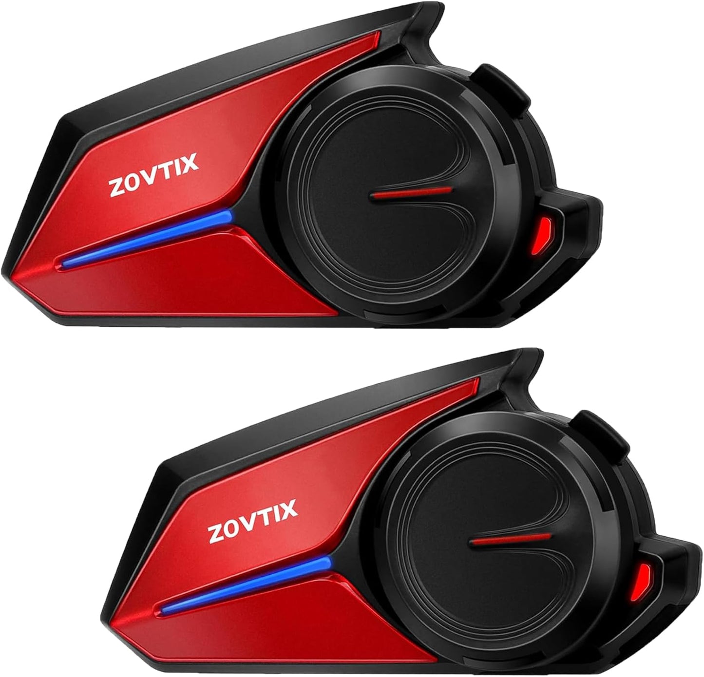 Motorcycle Helmet Headset 8 Riders Communication System X8 Intercom with Music Sharing/HiFi Sound/3 EQ Music Modes/DSP&CVC Noise Cancellation/IP67/FM Radio/Wake up Siri (2 Pack)