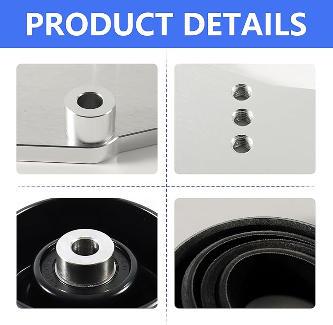 LS Truck SUV Dual Alternator Bracket Kit for GM 4.8L 5.3L 6.0L 6.2L Vortec V8 Engine 1999-2013,for Chevy Tahoe Suburban Silverado, GMC Yukon, for Cadillac Escalade, Hummer H2 (Silver)