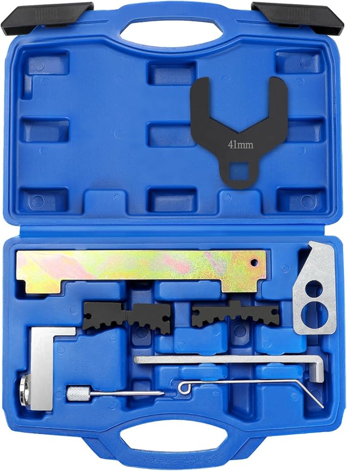 BETOOLL Engine Camshaft Alignment Locking Timing Tool Kit, Camshaft Holding Tool, with Water Pump Wrench for Chevy Cruze Aveo Opel Chevrolet Alfa Romeo Fiat 16V 1.4 1.6 1.8 en6340 km6340