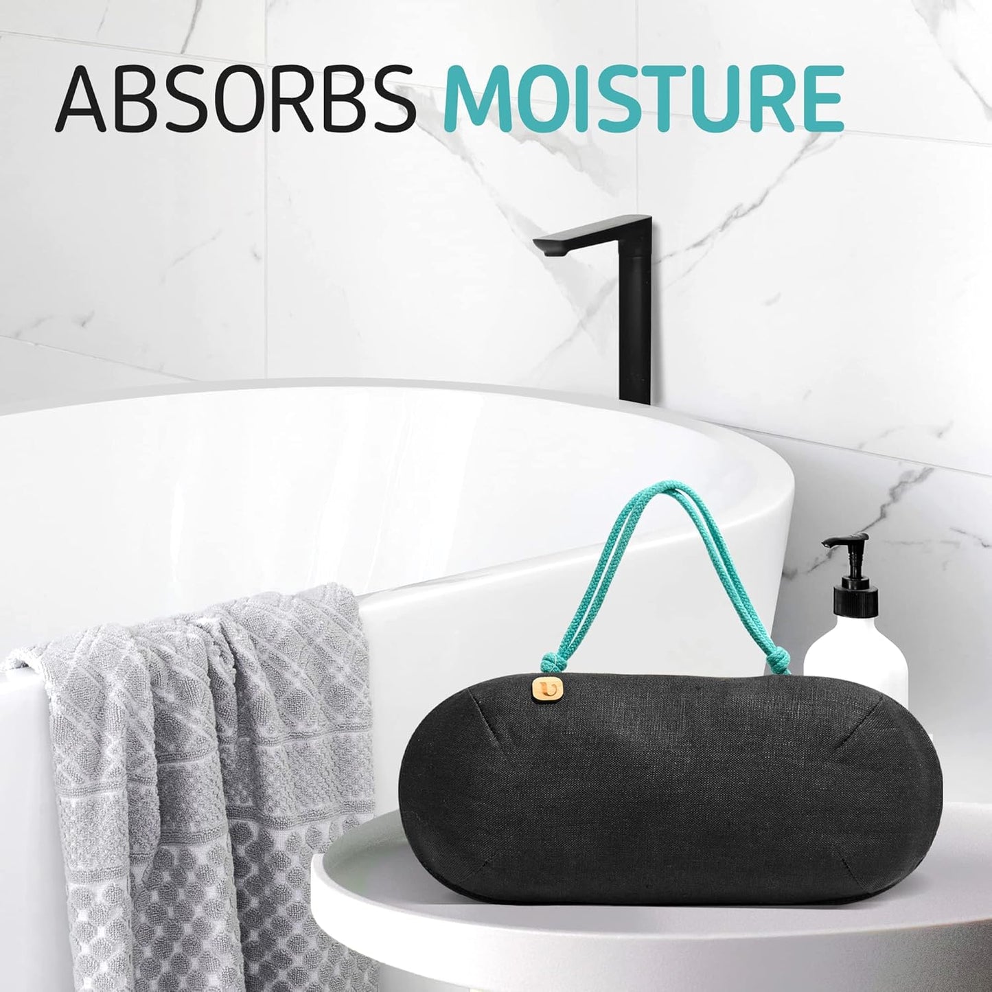 Car Air Freshener - Lasts 365+ Days No Chemicals 100% Activated Bamboo Charcoal Fragrance-Free Deodorizer, Natural Auto Odor Eliminator, Purifier, Neutralizer, Absorb Smoke Smell