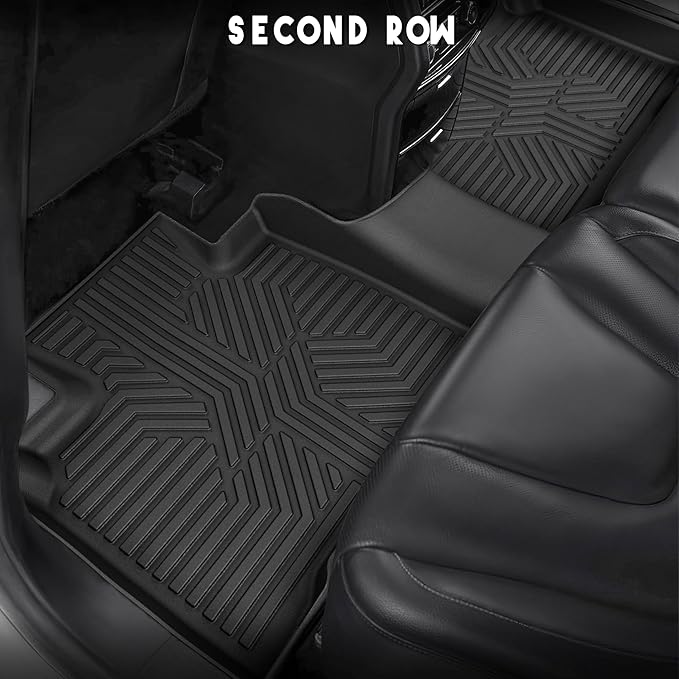 KARPAL Floor Mats for 2015-2025 2026 Ford Edge, All Weather TPE Protection Custom Fit Floor Liners, 1st & 2nd Row & Trunk Mat Car Mats for Edge