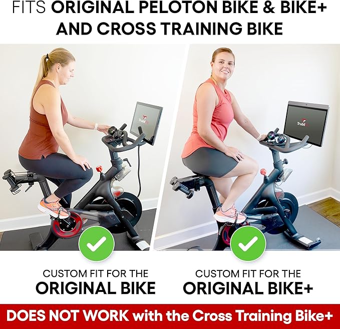 Dual Bike Fans with Phone Tray for Peloton Bike - All-Metal Phone Holder - No Batteries Required - Accessories for Peloton Bike - Compatible with Cross Training Bike