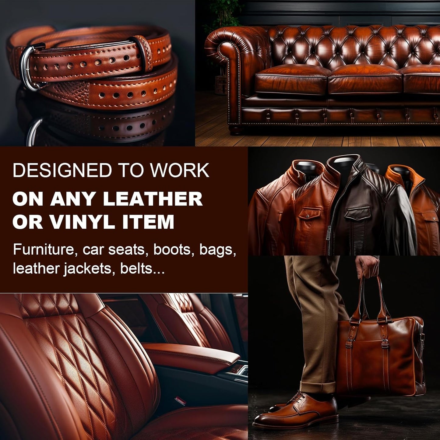 Leather Scratch Repair Balm-Leather Color Restorer for Couches Leather Scratch Remover for Carseat Boots Leather Couch Scratch Repair Couches (Red)