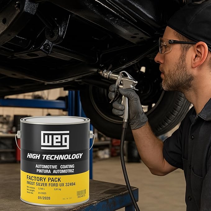 Auto Underbody Coating – 1 Gallon Factory-Type Automotive Paint | Rust Resistant for Truck & Car Frames & Undercarriage Protection | Durable Finish | Professional Automotive Paint (CHEVY CARBON FLASH 501Q)