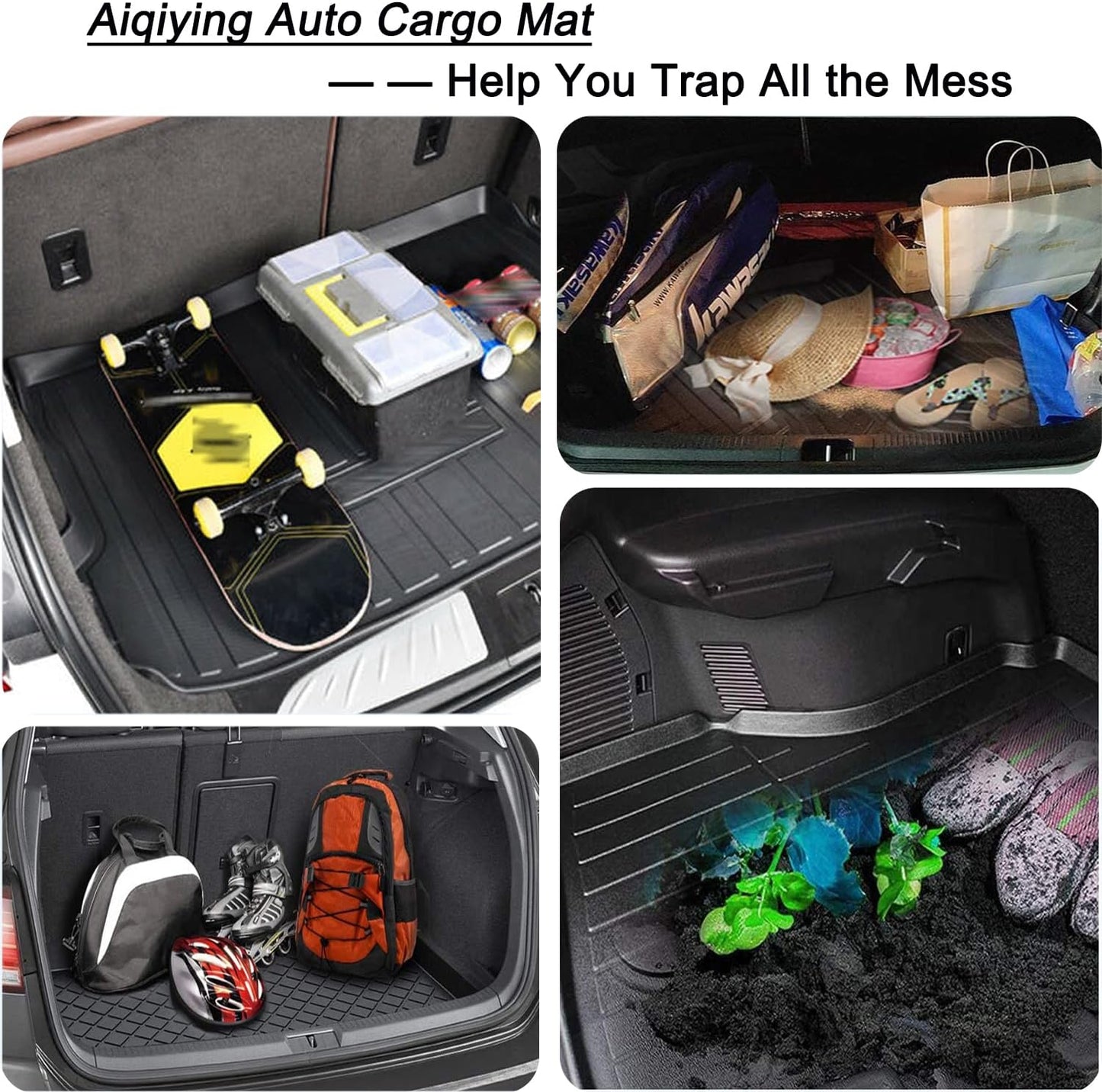 RAV4 Cargo Liner - Compatible with RAV4 2019 2020 2021 2022 2023 2024 2025 Models,All-Weather Rear Trunk Tray Cargo Mats Custom Fit for Toyota RAV-4,3D Tech Waterproof Durable Flexible Accessories