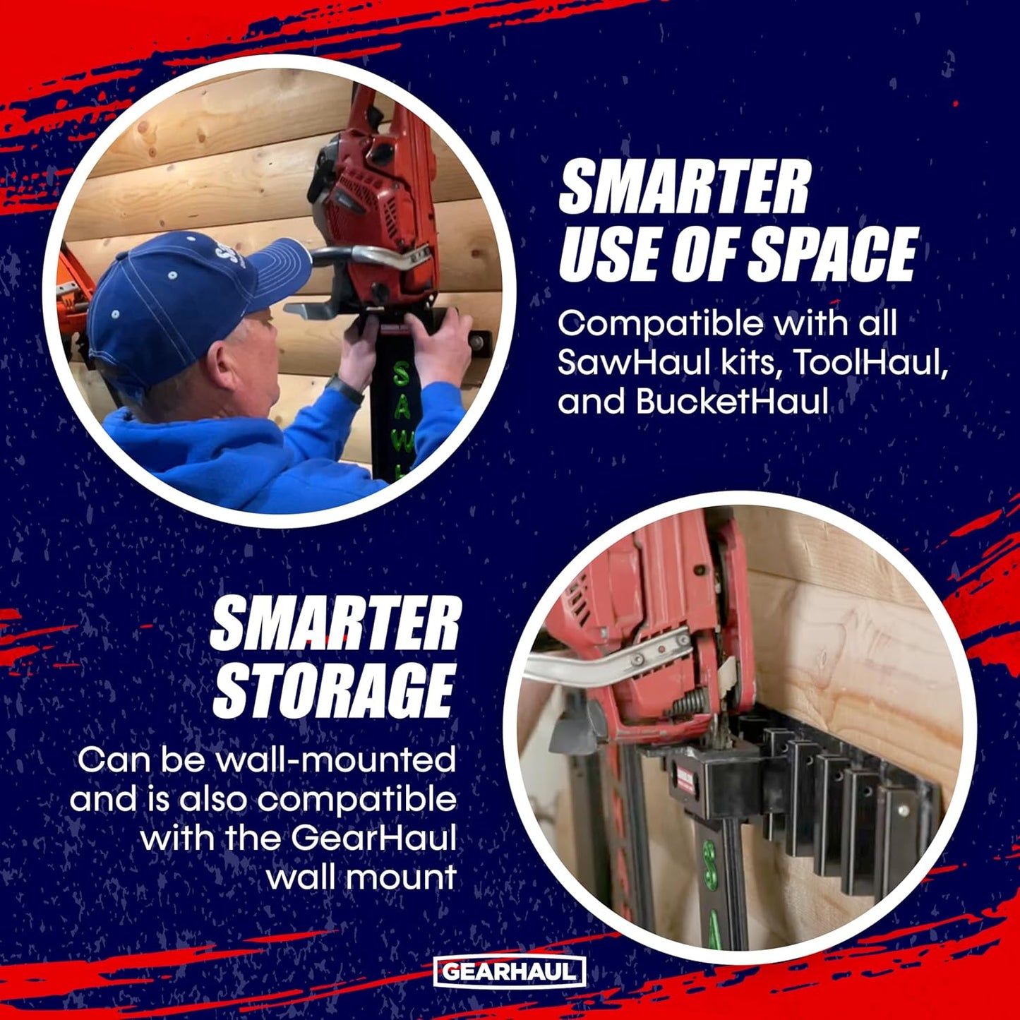 SawHaul Snap-Lok Universal Chainsaw Carrier Kit for Tractors and Skid Steers – 20 Inch Green Scabbard with Rotating Mount – Compatible with All Chainsaw Brands – Made in USA