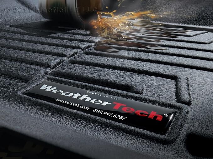 Weathertech Custom Fit FloorLiners for Ford F-150 Lightning, F-150 Raptor, F-150-1st & 2nd Row (46697-1-6), Grey