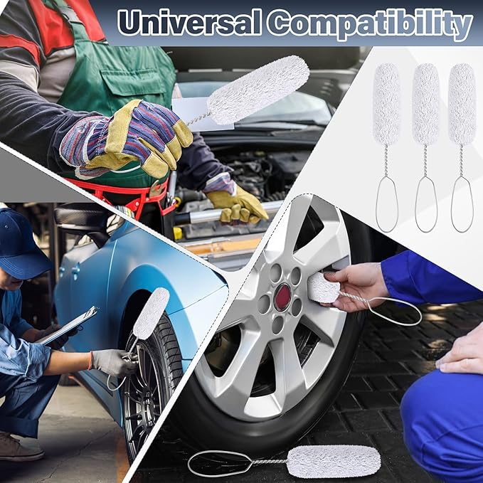 10 Pack Tire Lube Brush Applicator Swabs 11.8 Inches Extra Long Handle Tire Lubricant Applicator for Changing Tires