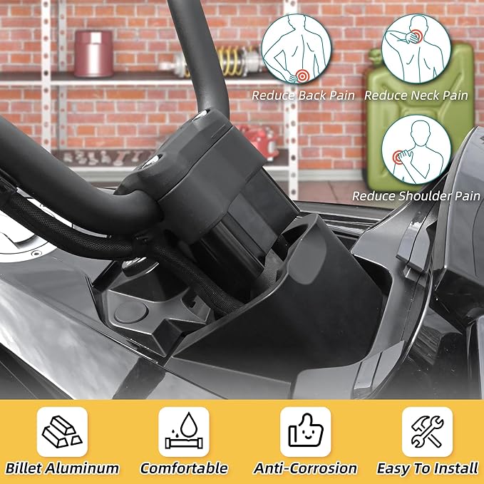 Billet Aluminum 2" Handlebar Riser Fit For Can AM Spyder All F3/F3S/F3T/F3 Limited With Stock Bars And 2020+ RT With Stock Bars