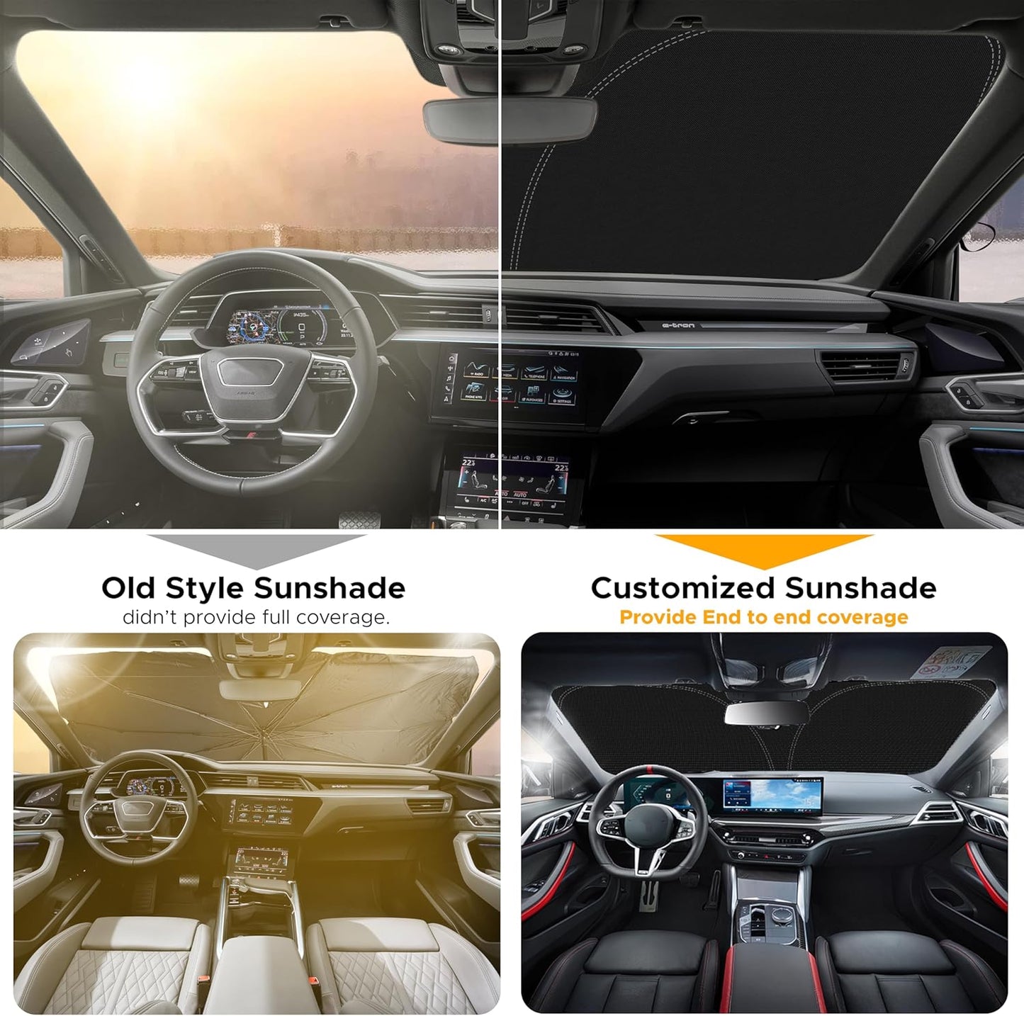for Hyundai Tucson 2016-2021 Car Windshield Sunshade - Front Window Sun Protector for UV & Sun Protection -EcoNour Car Interior Fit Accessories Hyundai Tucson