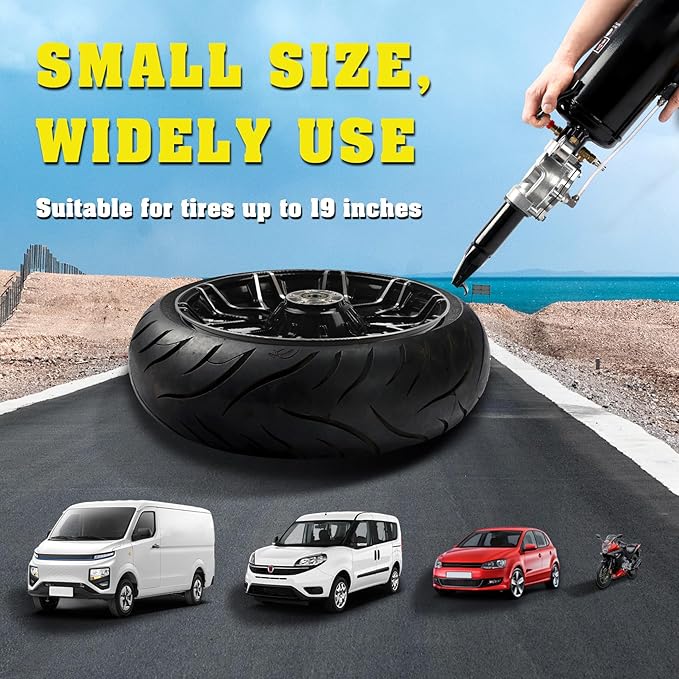 PIRIPARA Tire Bead Seater, 2.1Gal / 8L Air Bead Blaster Tire Inflator, Handheld Tire Air Blaster, Wheel Trigger Seating Tool Inflator for Tractor Truck ATV Car, 87-116 PSI Operating Pressure