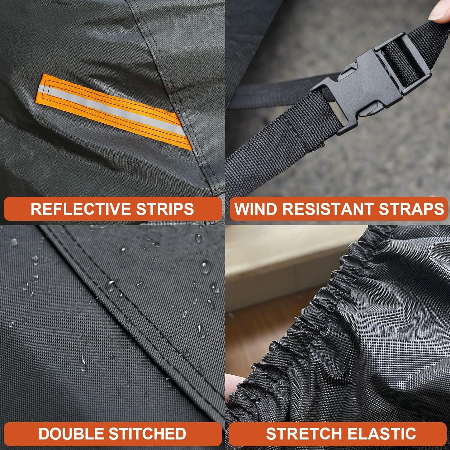 Kayme 7 Layers Coupe/Sedan Car Cover Waterproof All Weather for Automobiles, Outdoor Full Cover Sun UV Protection, Universal Fit for Porsche 911 Carrera S 4S, Chevy Corvette C4 C5 C6 C7(178-185 inch).