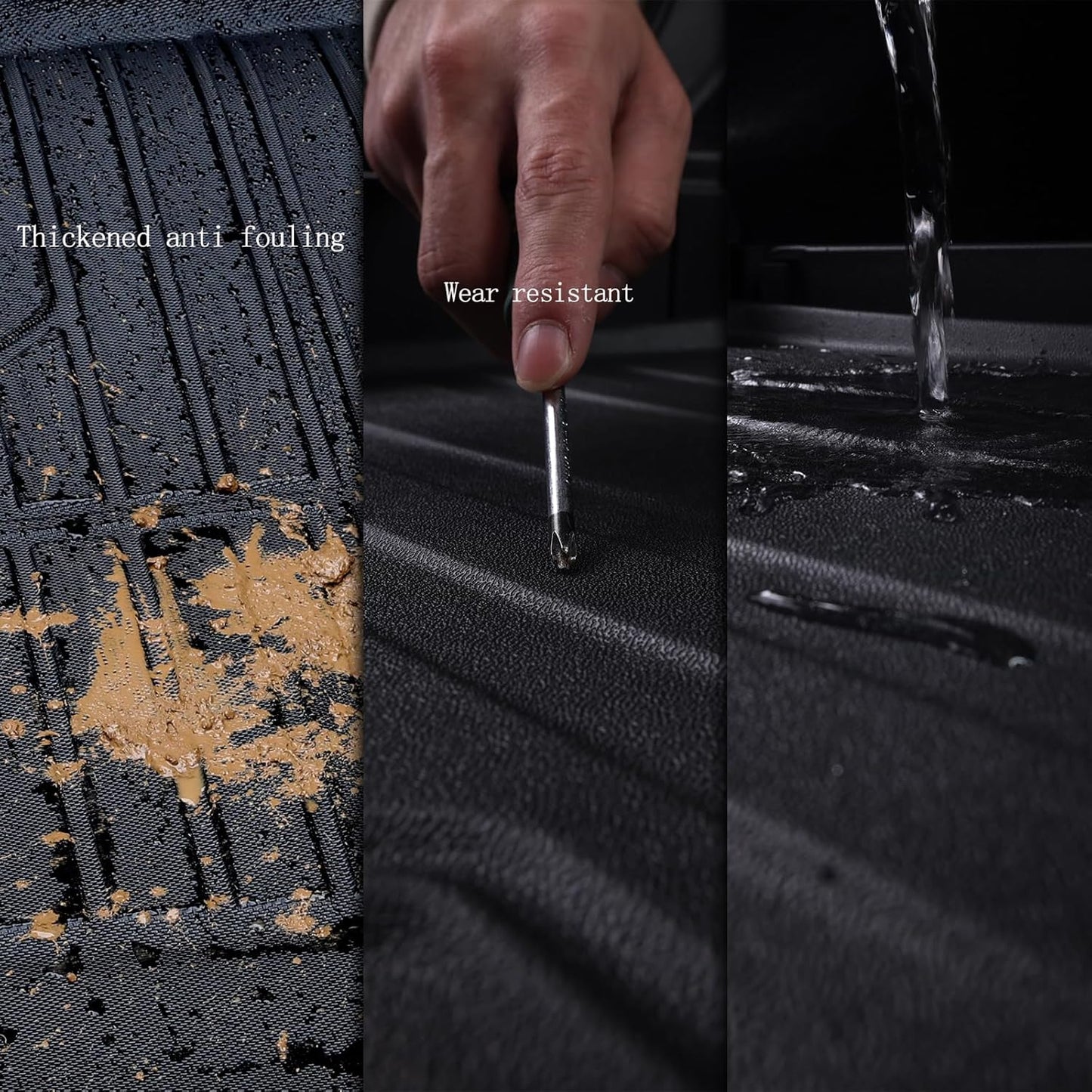 Floor Mat for Nissan Armada Infiniti QX80 2025 (Only for 8 Seats) TPE All Weather Protection Car Floor Liners Accessories