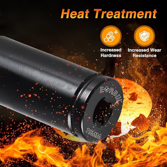 19mm Harmonic Balancer Socket Compatible with Honda, 1/2" Drive 19mm Crank Bolt Socket Fit for Honda, Deep Well Impact Wrench,Crank Pulley Removal Tool Replace#77 080